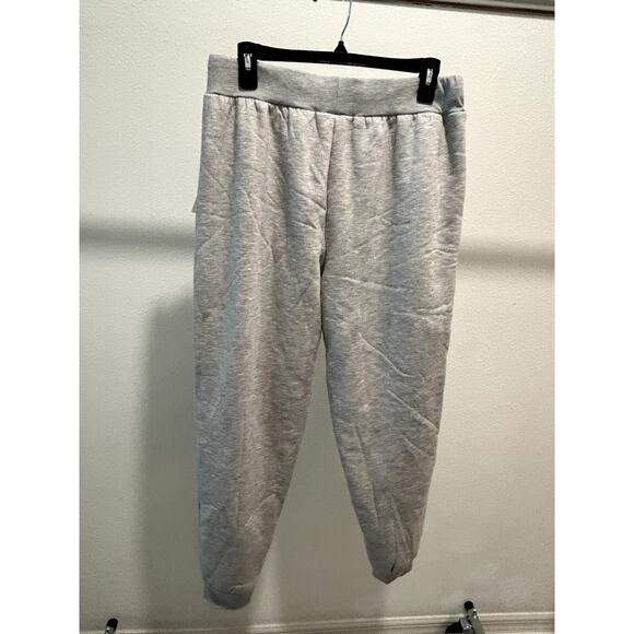 Crave Fame Juniors High-Rise Drawstring Pants Light Heather Grey Size Large NWT - Picture 3 of 5